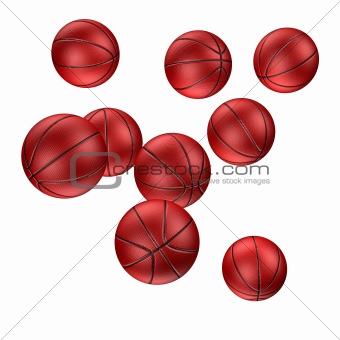 Basketball ball Isolated on white background