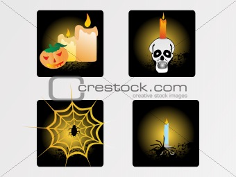 halloween icons set_9, vector wallpaper