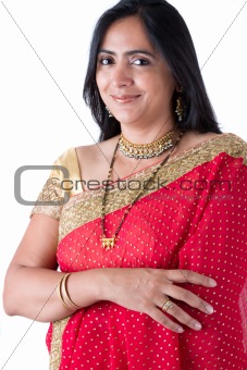Beautiful Indian Woman in a Sari