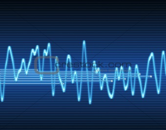 electronic sine sound wave
