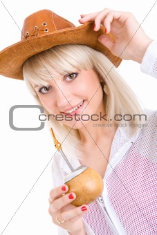 cowgirl with mate