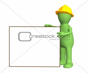 3d puppet builder with empty frame
