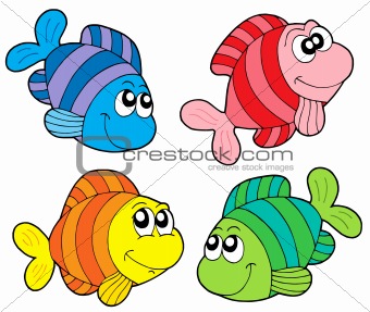 Striped fishes collection