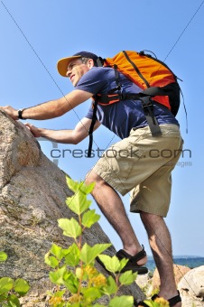Man climbing