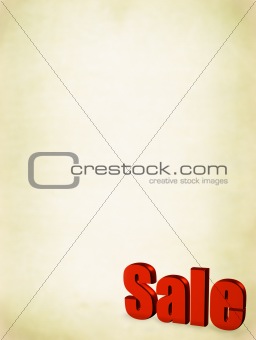 red sale word on dirty background