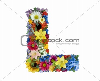 Flower Alphabet - L