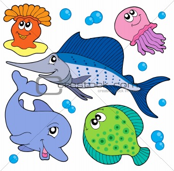 Cute marine animals collection 2