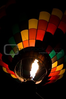 Hot Air Balloon at Night