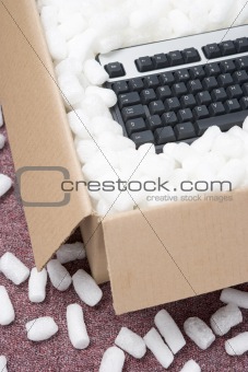 A Package Containing A Computer Keyboard
