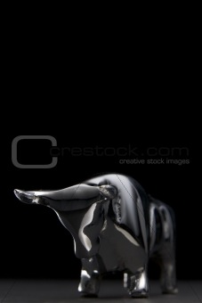 Close-Up Of Bull Figurine