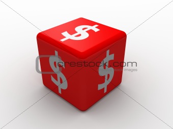 3d dice dollar