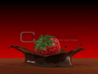 strawberry choko splash