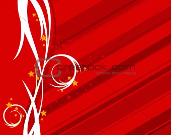Red background illustration
