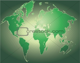 Globe Word Map of Earth Background 