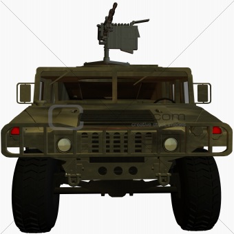 3D render of military vehicle