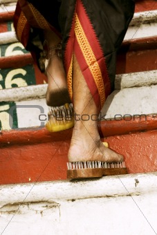 devotee's leg