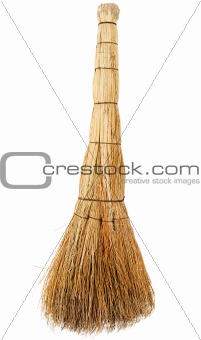 Broom on a white background