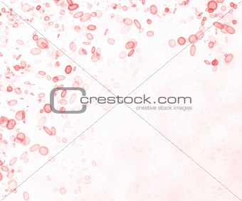 Cluttering of red blood cells
