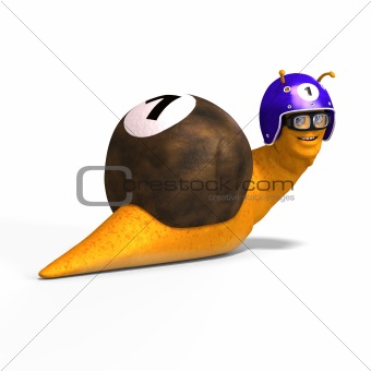 Cartoon Racing Snail