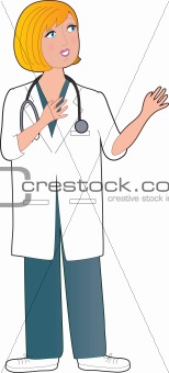 Nurse Blond Standing