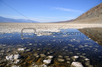 Badwater in Death Valley, California.