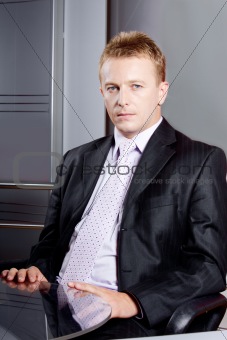 Serious businessman