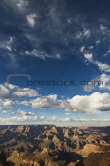 Grand Canyon during the day with blue sky