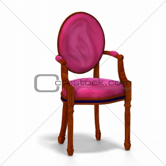 classical chair - half side view