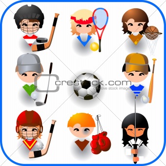collection of sports vector 
