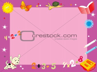 abstract education frame, illustration