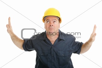 Construction Worker In the Middle