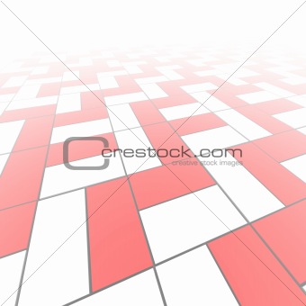 Red and white blocks background