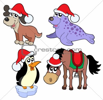 Christmas animals collection -