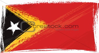 Grunge East Timor flag