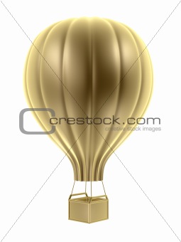 golden hot air balloon
