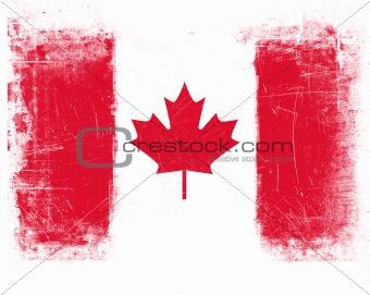 Canada Flag w/Grunge Effect