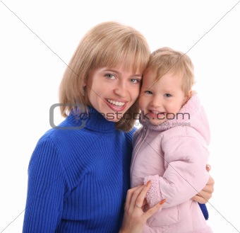 Happy mum with a daughter 10