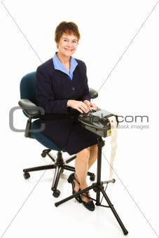 Court Reporter Isolated