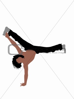 man exercising gymnastics