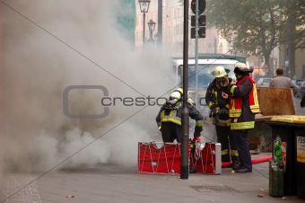 Firemen Fighting Fire