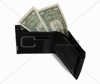 two dollars in wallet