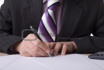 Signing contract