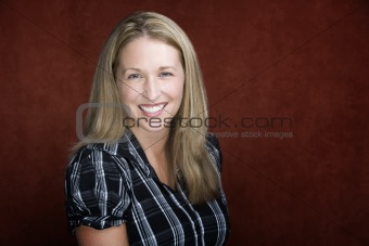 Smiling Blonde Woman