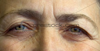 Elderly womans eyes