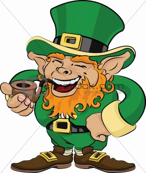 Illustration of St. Patrick's Day leprechaun