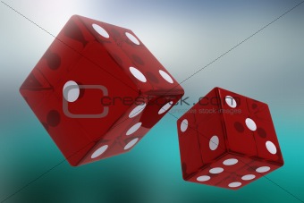 Two red dices