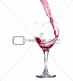 Pouring a Glass of Red Wine