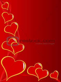 tred Hearts Valentines Day Background