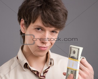 Young businessman serious looking 