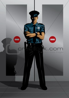 Profession set: security guard